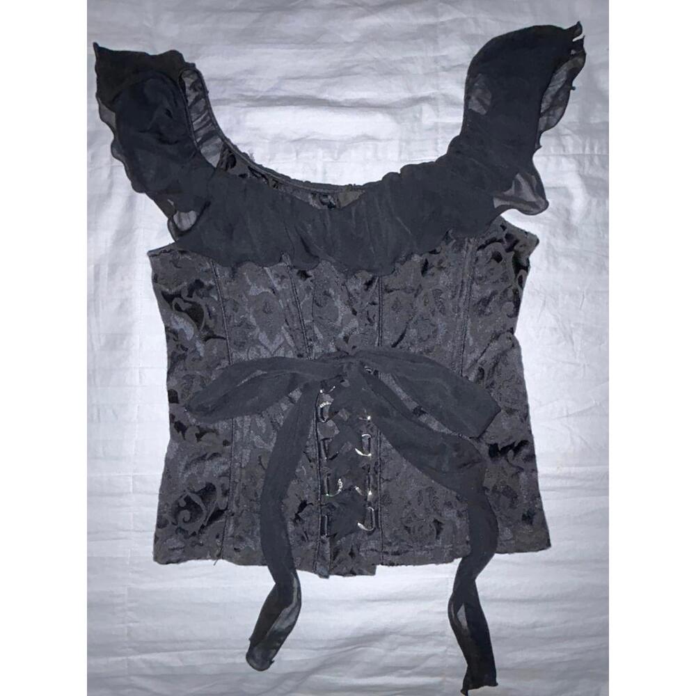 Tripp NYC Corset Black Lace Sz XXL